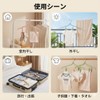 折りたたみ洗濯ハンガー 8個セット 各色2個ずつ 北欧カラー クリップ付き コンパクト 省スペース
