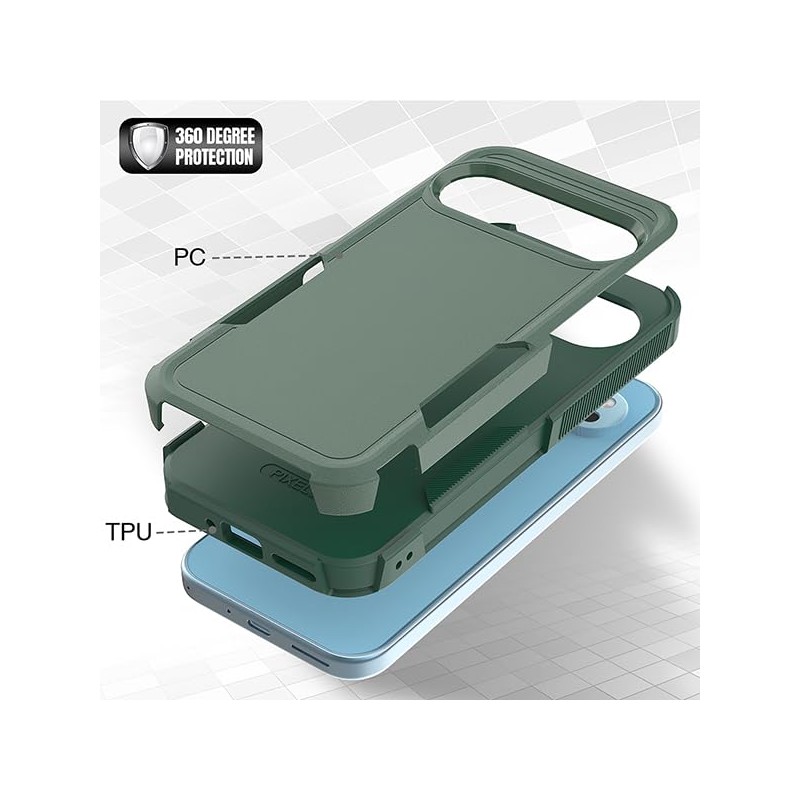 ZUSLAB Rugged Case for Pixel 9 Pro XL Defender Protective