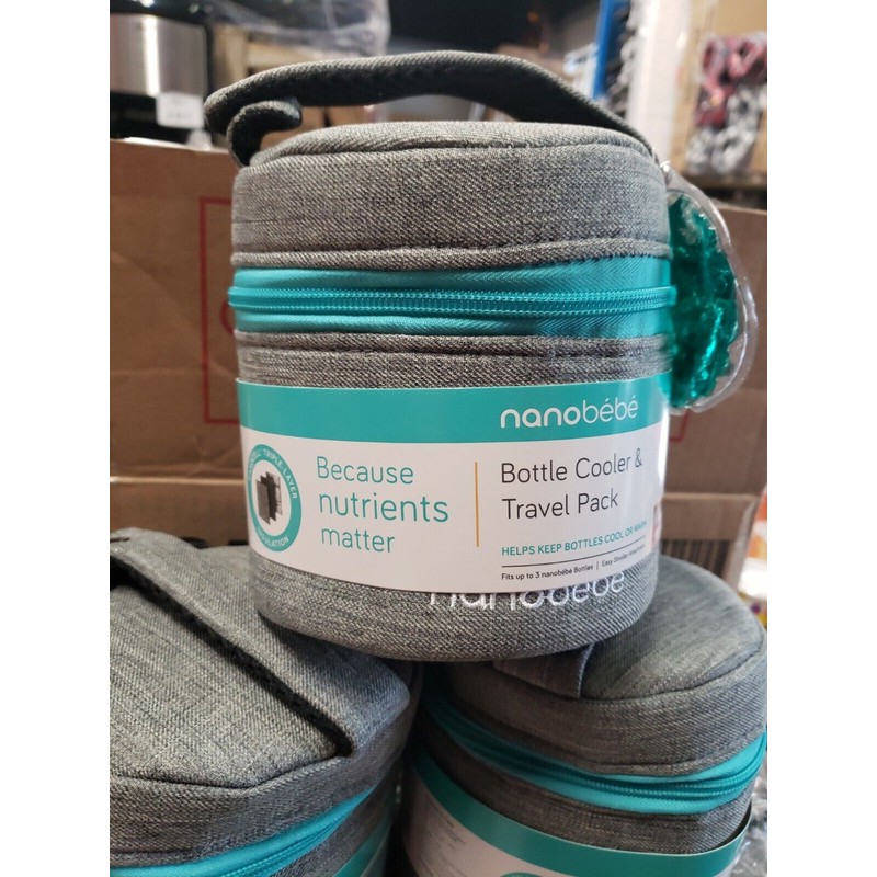 NANOBÉBÉ nanobebe Breastmilk Baby Bottle Cooler & Travel Bag with