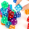 Lemicin 36 Piece 19mm Casino Style Craps Dice Sets Acrylic