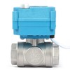 U.S. Solid 3/4" 3 Way Stainless Steel Motorized Ball Valve