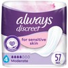 Always Discreet Incontinence Pads for Women with Bladder Leaks, Sensitive