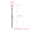 Mxfans 4 Pieces Unfinished Wood Natural Cutout Wooden Spindle 27.5cm