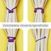 Yazikisa Curtain Tiebacks Magnetic Pack of 4 Tiebacks for Curtains