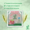 BAMBOO TREE Carta di riso 22Cm. Quadrato, 1 X 400