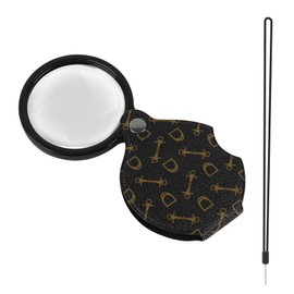 Folding Magnifying Glass, 10X Hand Held Magnifying Glass for Jewelry Coins Close Work