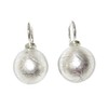 Earrings Murano Glass Pearl Silver 12 mm Diameter Sterling Silver