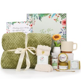Sympathy Gift Baskets, Care Package, 10 Packs Memorial Gifts for Loss of Loved One Mom Dad Husband, Condolence Gifts, Miscarriage Gifts - Green