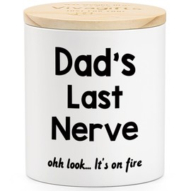 10oz Dad Candle Gifts for Fathers Day Birthday Dad Gifts from Daughter Son, Best Dad Ever Gifts, New Dad Step Dad Bonus Dad Father in Law Gifts, Father Dad Sandalwood Scented Candle