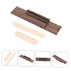 Mikinona 3sets Ukulele Saddle Nut Set Height Bridge Accessories for