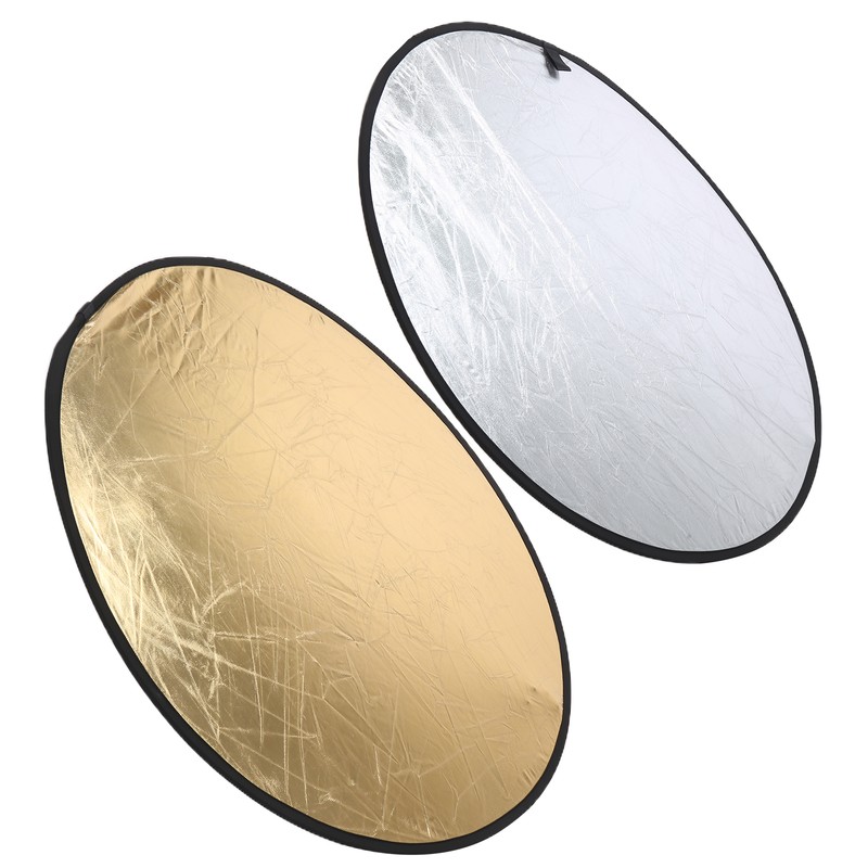 110cm Round Reflector 2 in 1 Collapsible Round Photography Reflector