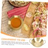 Ciieeo Stainless Steel Appetizer Dish Creative Condiment Plate for Sauces