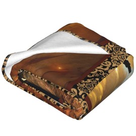 Christian Jesus Blanket Lion king Cross Decor Throw Blanket Religious Faith Prayer Blanket Catholic Inspirational Gifts for Women Men Super Warm Soft Plush Fleece Flannel Blanket for Adult Kid 50"X40"