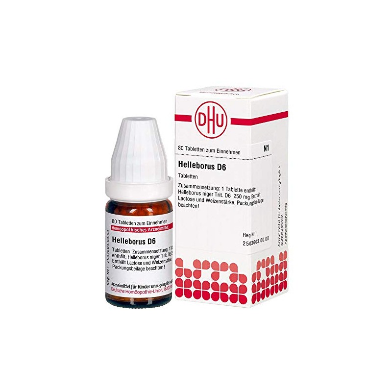 Helleborus D6 DHU Tablets, Pack of 80 Tablets