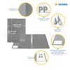 HERMA 19492 File Folder A4 Translucent Light Blue, Pack of