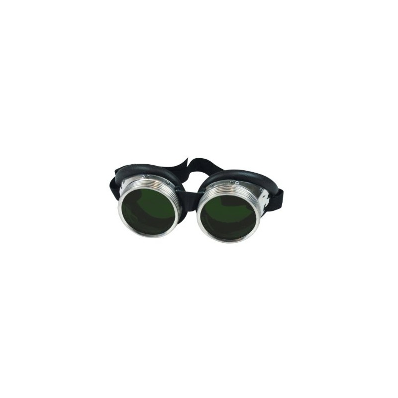 GSF Welding Goggles Screw Ring with Leather Beads, DIN Filter