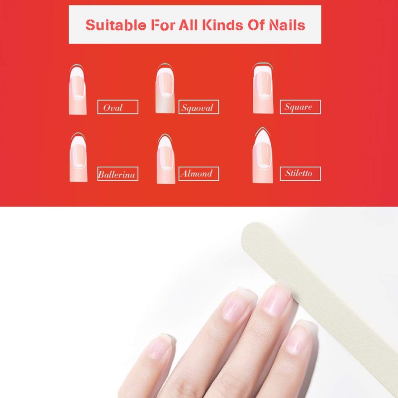Professional Nail Files Double Sided Emery Board 80/100 Grit for