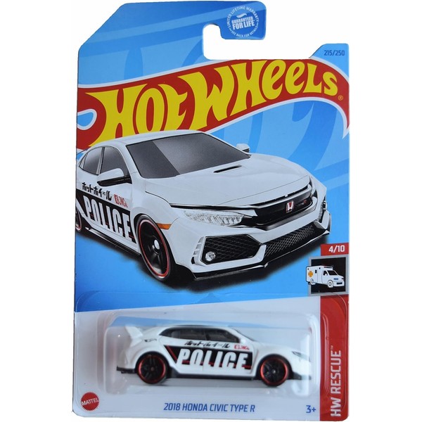 Hot Wheels 2018 Honda Civic Tipo R, HW Rescue 4/10