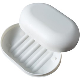 White Soap Dish Gifts,Travel Soap Container,Portable Soap Dish with Lid,Portable Bar Soap Holder Soap Box for Bathroom Soap Tray Soap Holder Travel Soap Container