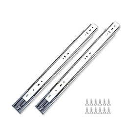 Betesy Hardware Soft Close Drawer Slides 22 Inch 2 Pairs Full Extension Side Mount 100 LB Capacity Ball Bearing Sliding Drawer Rails