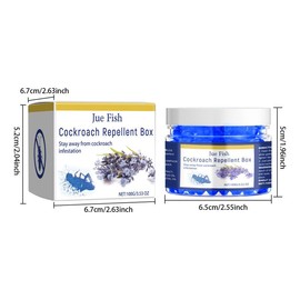 Cockroach decoy gel plant extract Cockroach repellent box roaches  traps Indoor/Outdoor Roach - quantity: 2 pcs