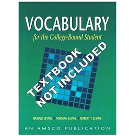 Vocabulary for the College-Bound Student Answer key and test CD AMSCO