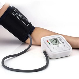 IndoTeam Blood Pressure Monitors Large Cuff - Blood Pressure Machine with Cuff for Upper Arm - Heart Rate Hypertension Monitor for Home Use - Blood-Pressure Monitor with LCD Display