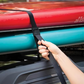Pack of 6 Short Tie Down Straps, 100 cm, Adjustable Lashing Straps, 250 kg Load Capacity, Small Fastening Straps with Stainless Steel Buckle, Tension Strap Mounting Strap for Car, Bicycle Carrier &