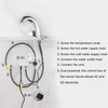 Electronic Bathroom Faucet Automatic Sensor Touchless Bathroom Sink Faucet Chrome,