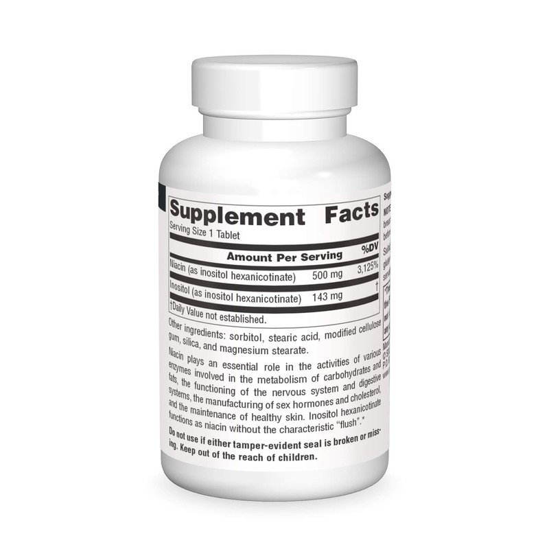 Source Naturals No-Flush Niacin, B-3 for Energy & Cardiovascular Health*