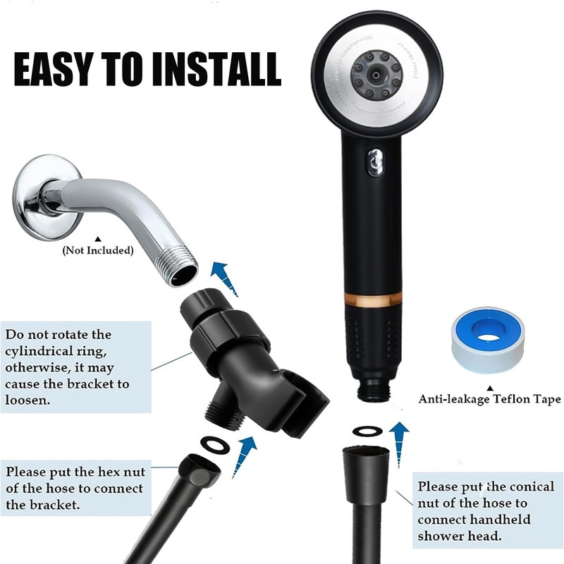 High Pressure Shower Head with Handheld,Shower Head with Filter with