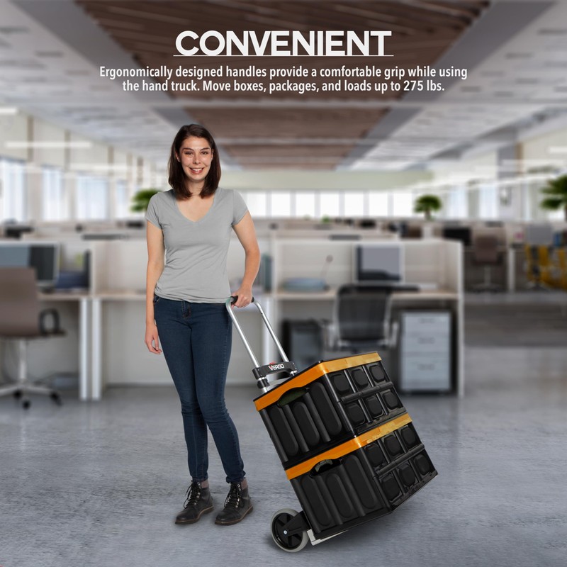 Vergo 275 Ibs Capacity Folding Hand Truck Dolly – Lightweight