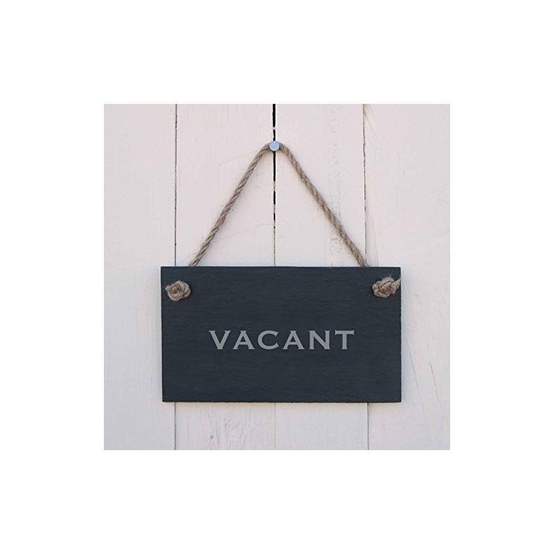 Double sided 'Engaged/Vacant' Slate Hanging Sign