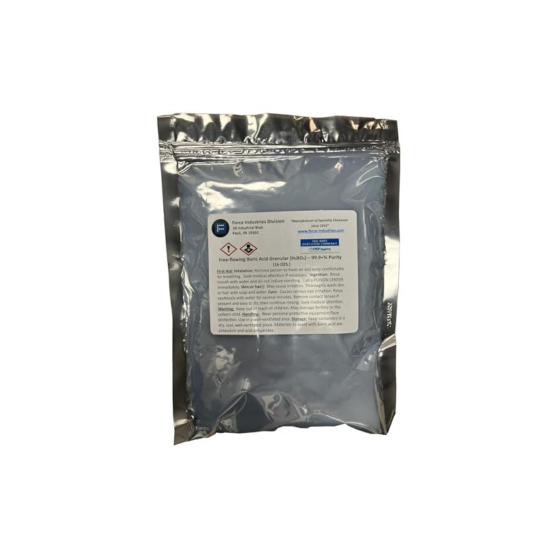 Free-Flowing Boric Acid Granular (16 Ounces)