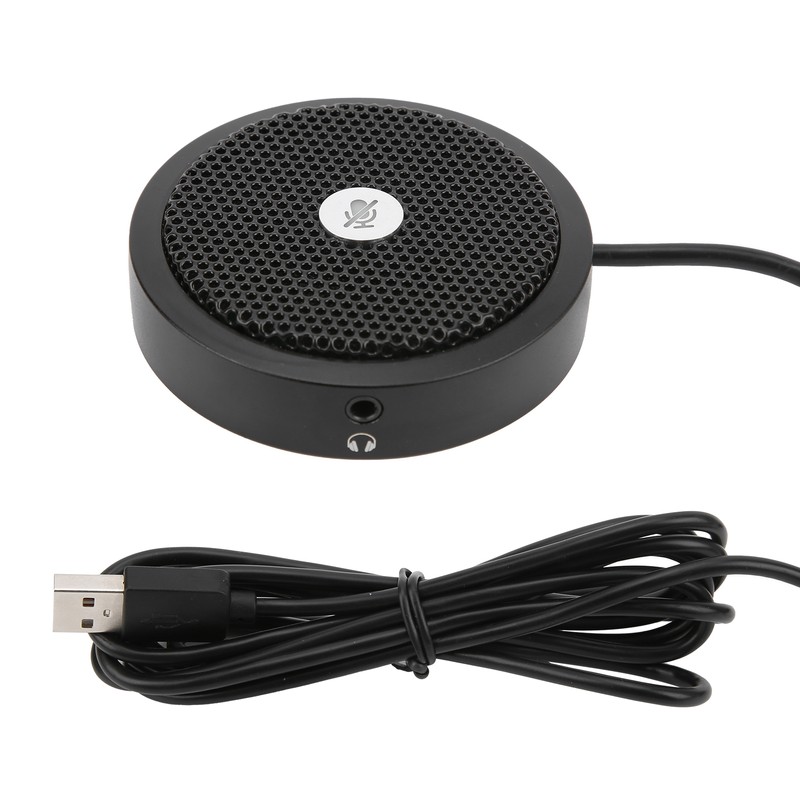 OmniDirectional Microphone Plug and Play USB Desktop Mic for Online