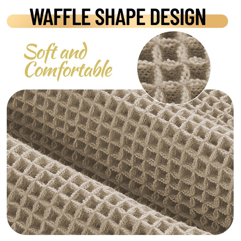 LINGKY Waffle Bath Mat, Non-Slip Bathroom Rug with Non-Slip Backing,