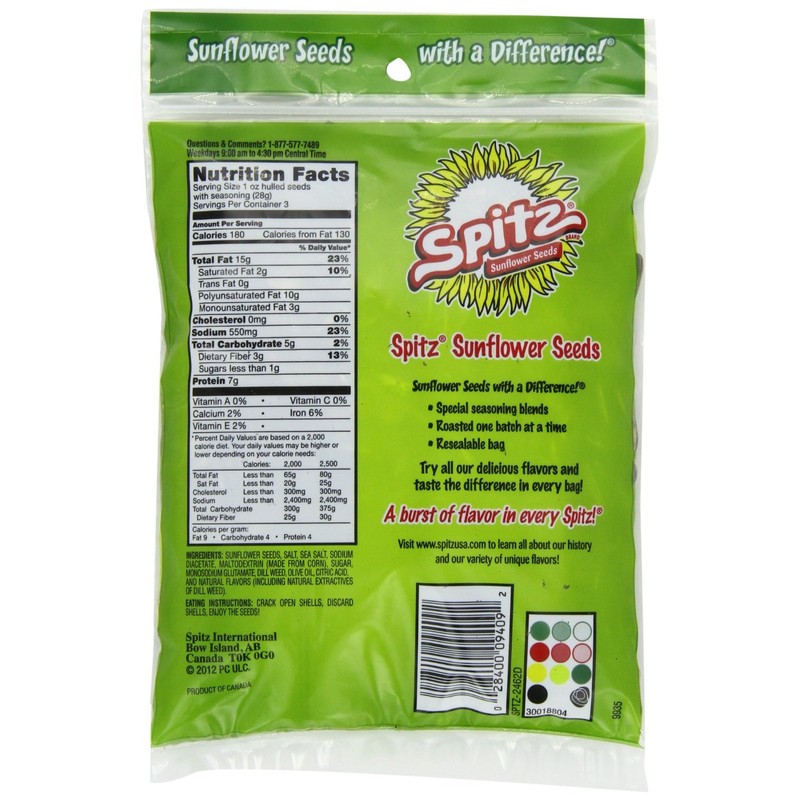 Spitz, Sunflower Seeds, Dill Pickle, 6 Ounce