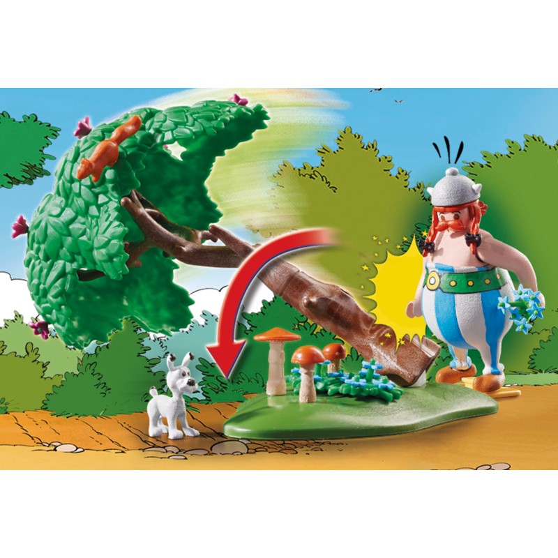 Playmobil Asterix 71160 Wild Boar Hunting with Tilting Tree Toy