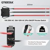 QTEATAK 5Pcs SPDT 3 Pins 3 Position Pre-Wired ON/Off/ON Toggle