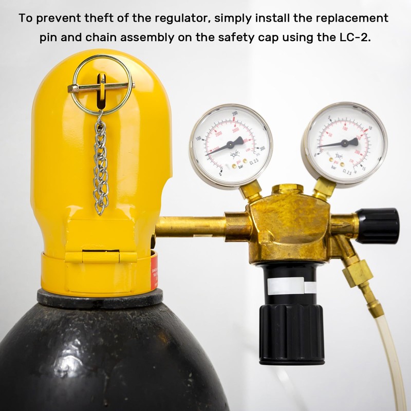 Gas Cylinder Regulator Protector Safety Cap Fine Thread 3-1/8 x