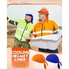 Foaincore 15 Pcs Do Rag Skull Cap Cooling Helmet Liner