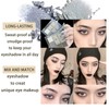 Black Eyeshadow Palette, Smokey Silver Glitter Gothic Eye Shadows Palettes