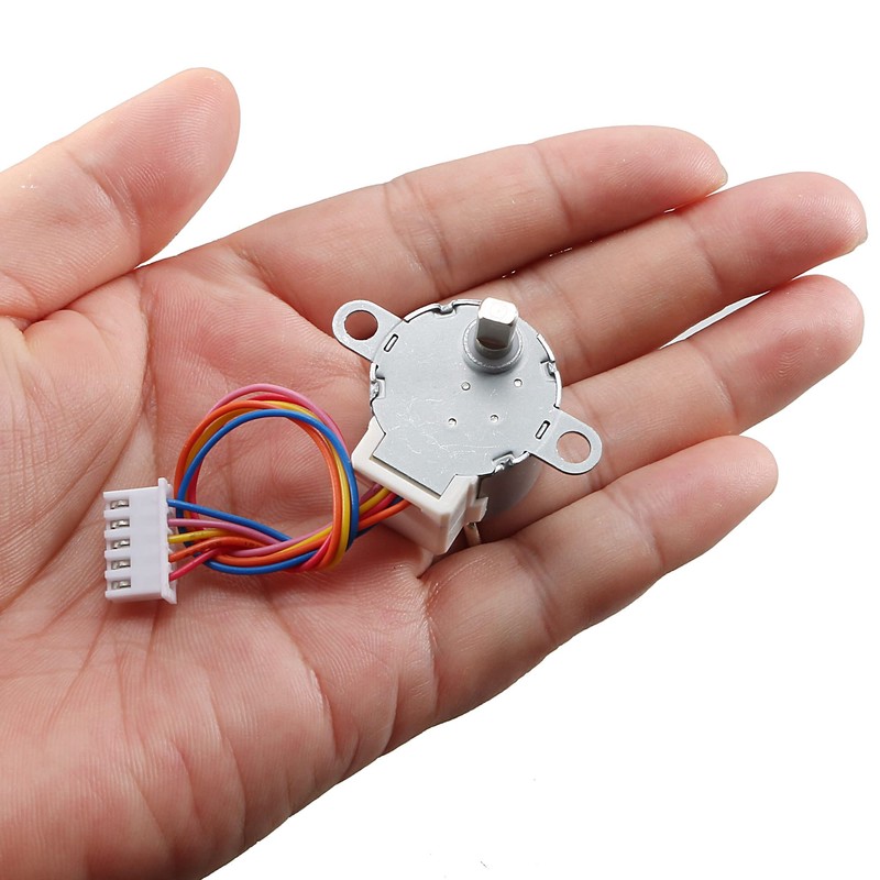 sourcing map 2pcs 24BYJ48 DC 5V Reduction Stepper Motor 4