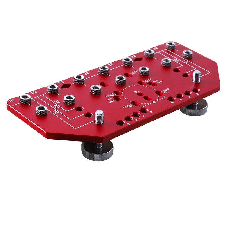 Shelf Pin Drilling Jig 2 in 1 35mm Aluminum Alloy