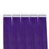 Tape-In Hair Extensions Real Hair Purple 55 cm Remy Tape