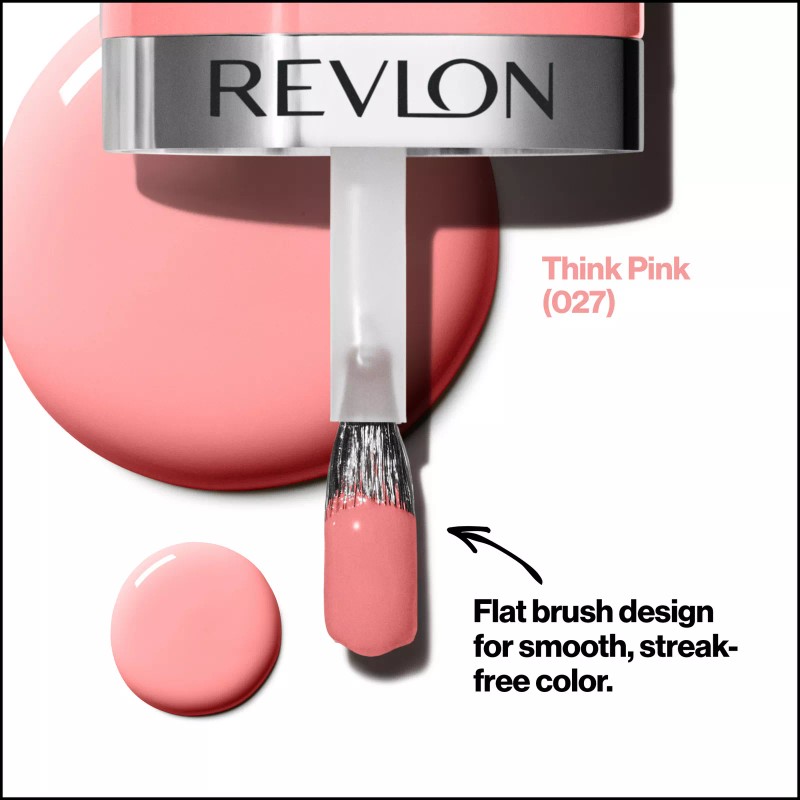 REVLON ULTRA HD SNAP NAIL POLISH #027 THINK PINK 0.27