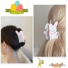 Easter Hair Clips White Pink Bunny Hair Clips for Women