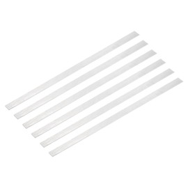 MECCANIXITY 6 Pcs Square Aluminum Flat Bar, 1/16" (1.5mm) Thick x 19/32" (15mm) Width x 12" (305mm) Long 6061 Aluminum Flat Plate Solid New Mill Stock Silver for Industrial Building
