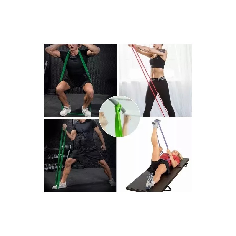 SD Set 5 Ligas De Resistencia Crossfit Elásticas Pull Ups