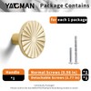 Yagman 10 Pack Kitchen Cabinet Knobs Round Sunflower Dresser Knob